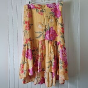 Mlle Gabrielle Floral Skirt Women's Sz XL